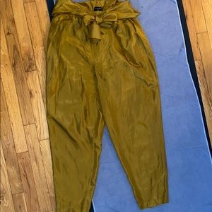 Raquel Allegra Silk Pants with tie front
